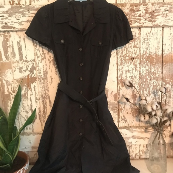 Dresses & Skirts - Antonio Melani Brown button down dress